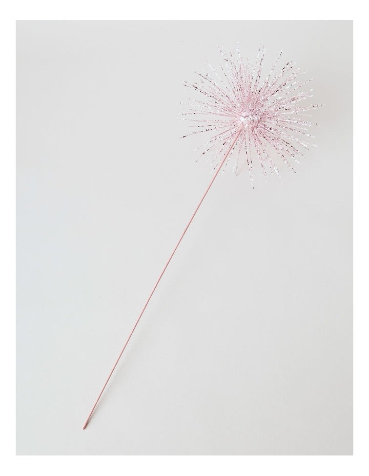 Nostalgia Christmas Plastic Starbust Pick 50cm in Pink