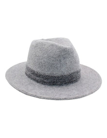Mary Wool Fedora in Grey