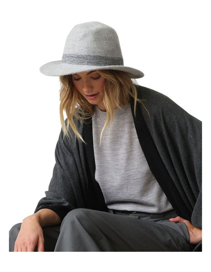 Mary Wool Fedora in Grey