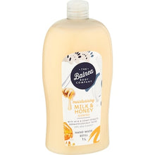 The Balnea Body Company Moisturising Hand Wash Refill Milk & Honey 1L