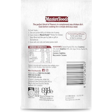 MasterFoods Perfect for Chicken Spice Blend 20g