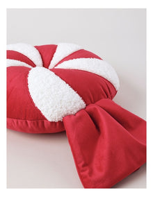 Nostalgia Christmas Candy Cushion 50cm in Red/White
