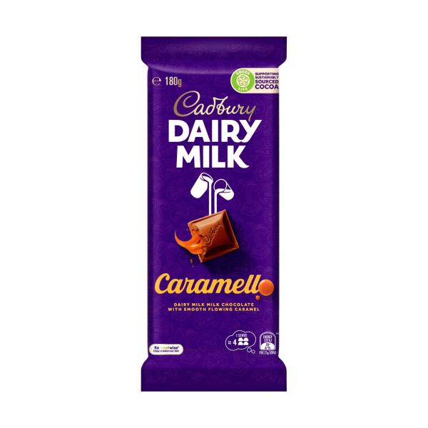 CADBURY FAMILY BLOCK CHOCOLATE:CARAMELLO:.:180 GRAM