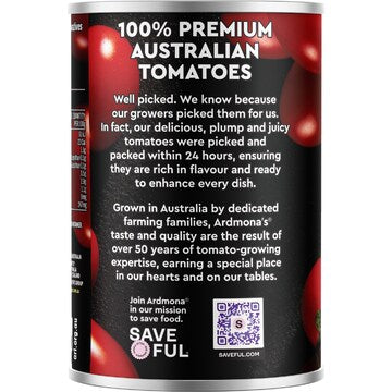 Ardmona Whole Peeled Vine Ripened Tomatoes 400g