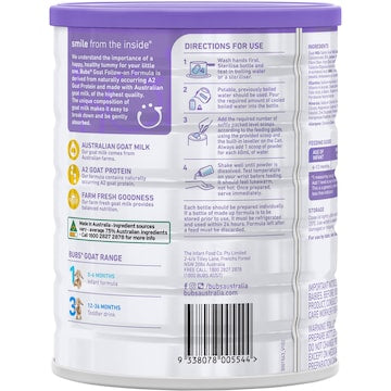 Bubs Goat Stage 2 Formula 800g