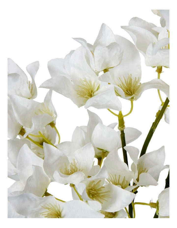 Bougainvillea Branch 83cm in White