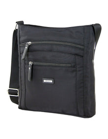 Nylon Sling Handbag in Black