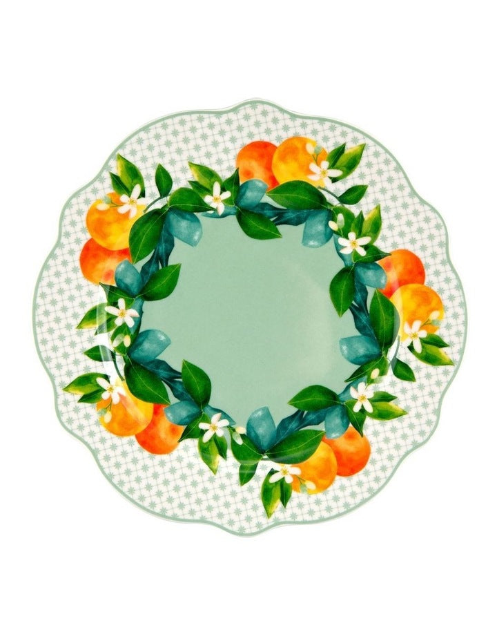 Jardino Scallop Centre Side Plate 19cm in Green