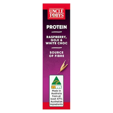 Uncle Tobys Protein Raspberry Goji & White Choc Muesli Bars 5 pack