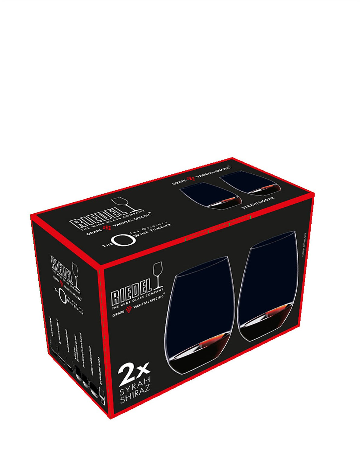 O Syrah Shiraz Glass Wine Tumbler Set Of 2
