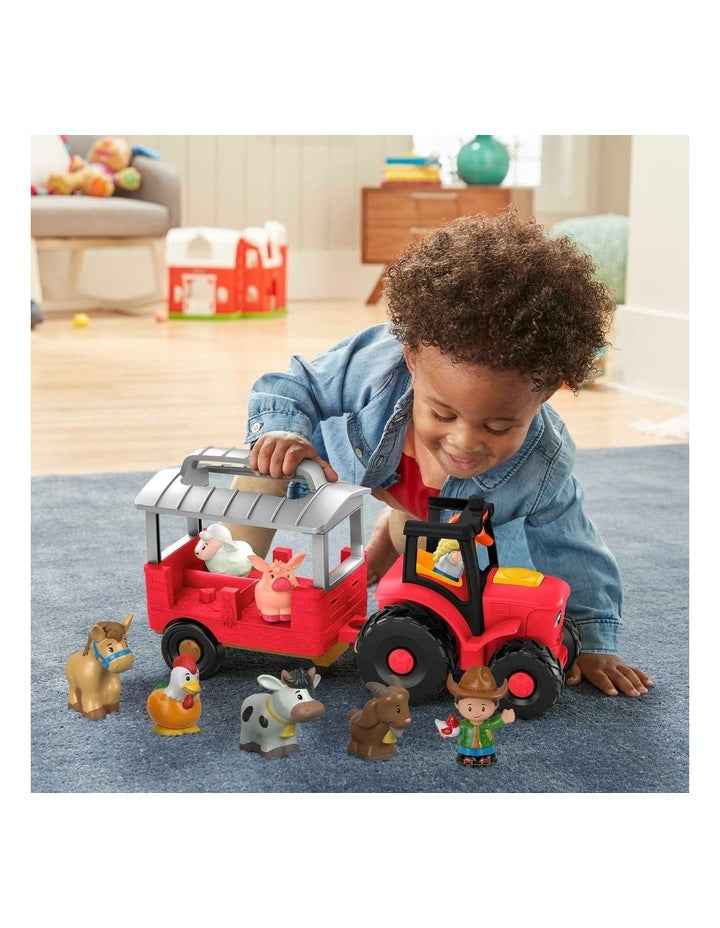 Little People Caring for Animals Tractor Gift Set