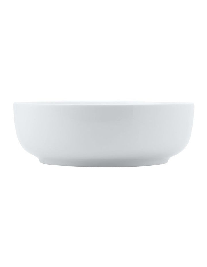 Basics Contemporary Serving Bowl Gift Boxed 20x6.5cm in White