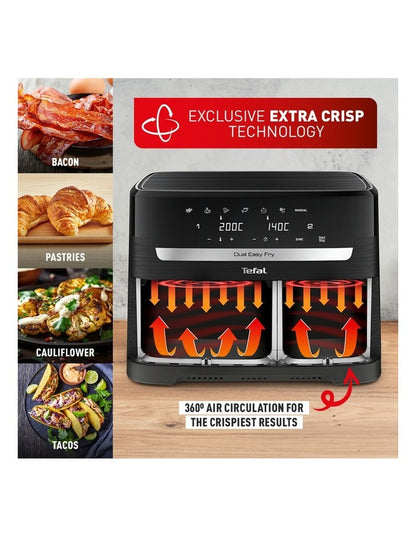 Dual Easy Fry Essential Airfryer in Black