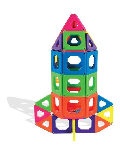Magnetic Tile Building Blocks Set (50-Piece )