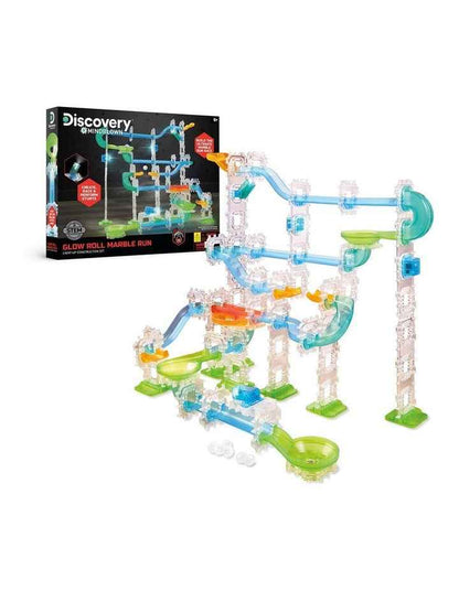 Glow Roll Marble Run Light-Up Construction Set