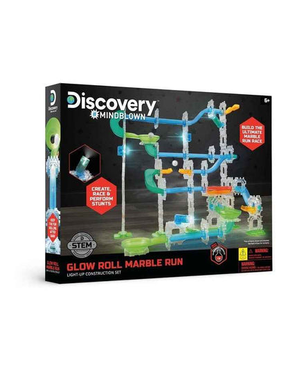 Glow Roll Marble Run Light-Up Construction Set