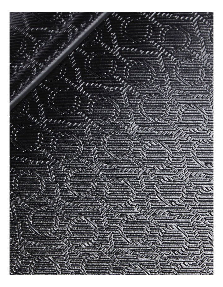 Convertible Shoulder Bag in Black Monogram