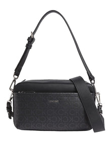 Logo Convertible Crossbody Bag in Black