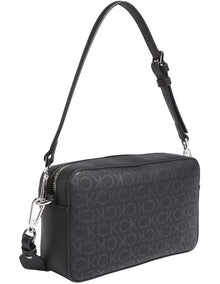 Logo Convertible Crossbody Bag in Black