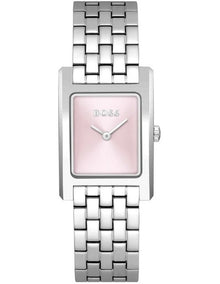 Lucy Stainless Steel Dial Watch in Pink