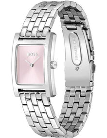 Lucy Stainless Steel Dial Watch in Pink