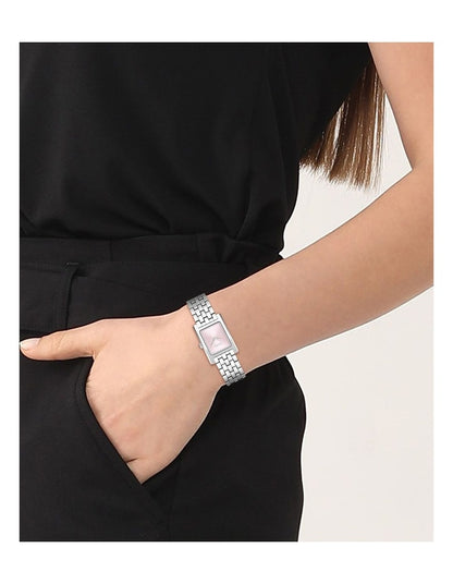 Lucy Stainless Steel Dial Watch in Pink