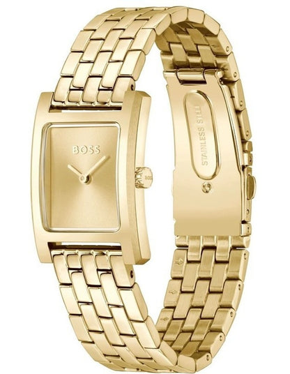 Lucy Ionic Plated Thin Dial Watch in Gold