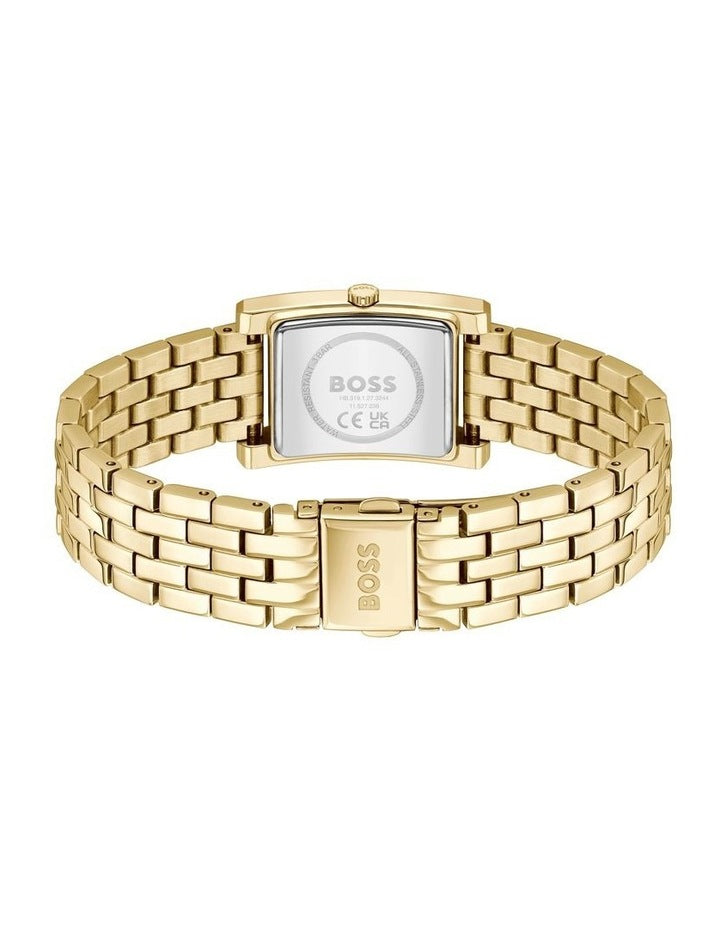 Lucy Ionic Plated Thin Dial Watch in Gold