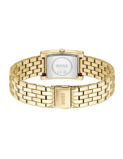 Lucy Ionic Plated Thin Dial Watch in Gold