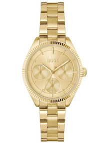 Sport Ionic Plated Thin Dial Watch in Gold