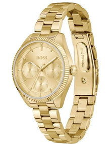 Sport Ionic Plated Thin Dial Watch in Gold