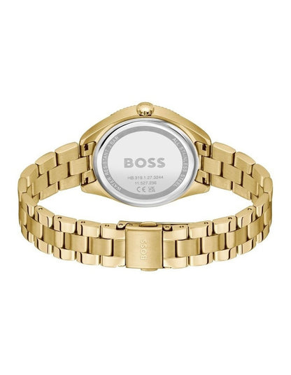 Sport Ionic Plated Thin Dial Watch in Gold