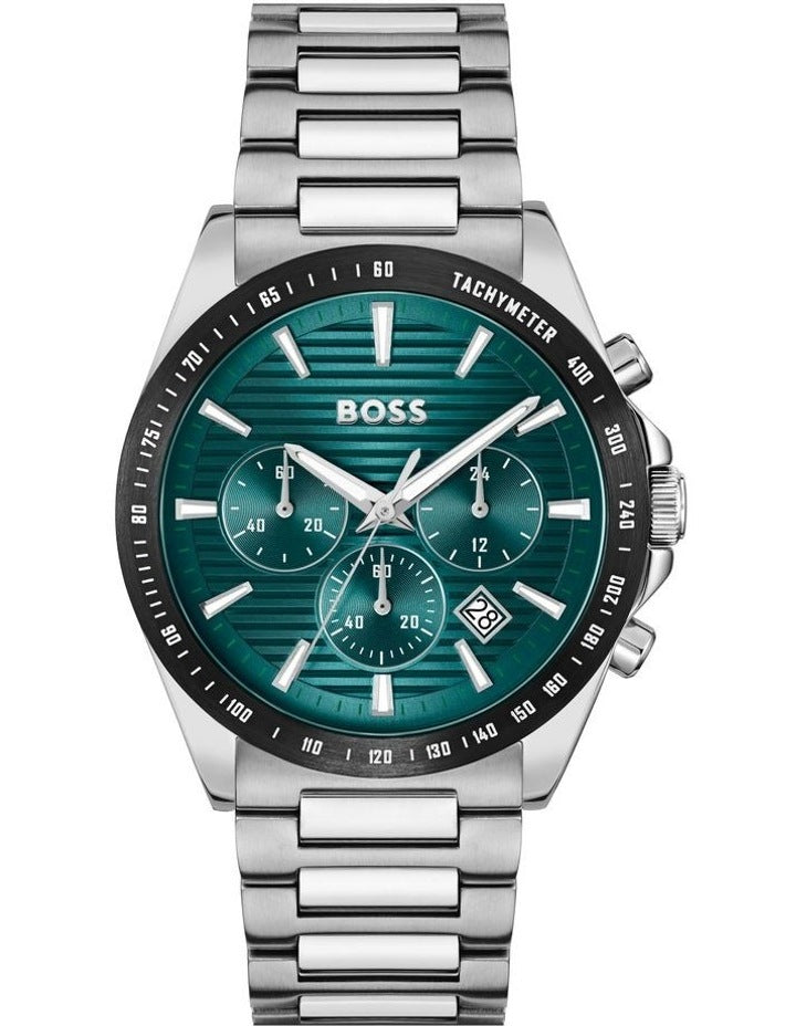 Strike Stainless Steel Watch in Green