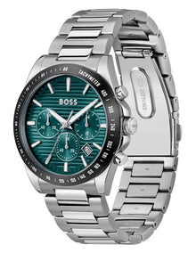 Strike Stainless Steel Watch in Green