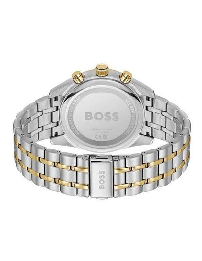 Skytraveller Stainless Steel And Ionic Plated Steel Watch in Blue