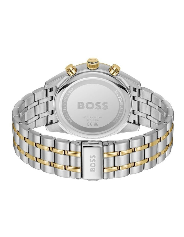 Skytraveller Stainless Steel And Ionic Plated Steel Watch in Blue
