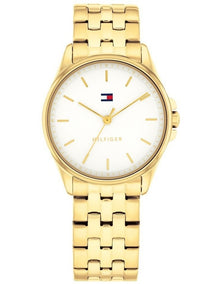 Jade Ionic Plated Thin Steel Watch in White