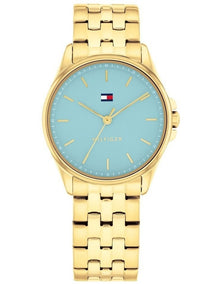 Jade Ionic Plated Thin Steel Watch in Blue