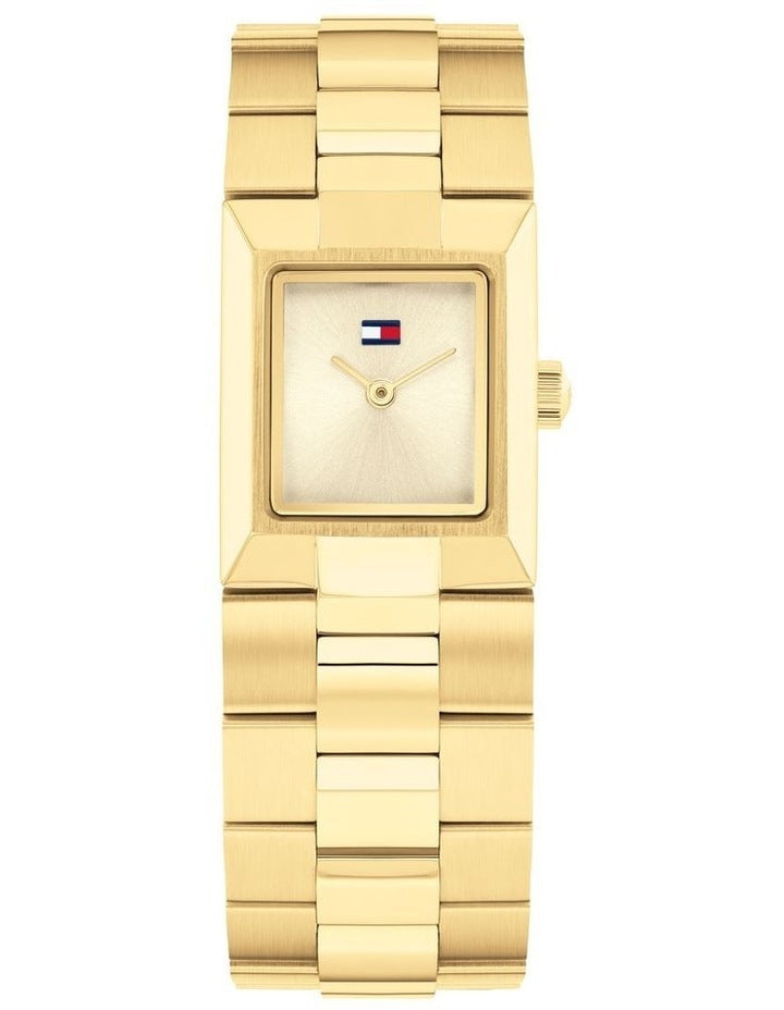 Ivy Ionic Plated Thin Steel Watch in Gold