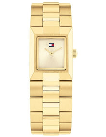 Ivy Ionic Plated Thin Steel Watch in Gold