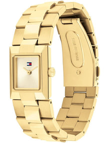 Ivy Ionic Plated Thin Steel Watch in Gold