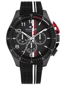 Bank Silicone Watch in Black