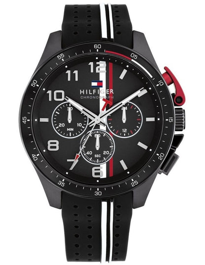 Bank Silicone Watch in Black