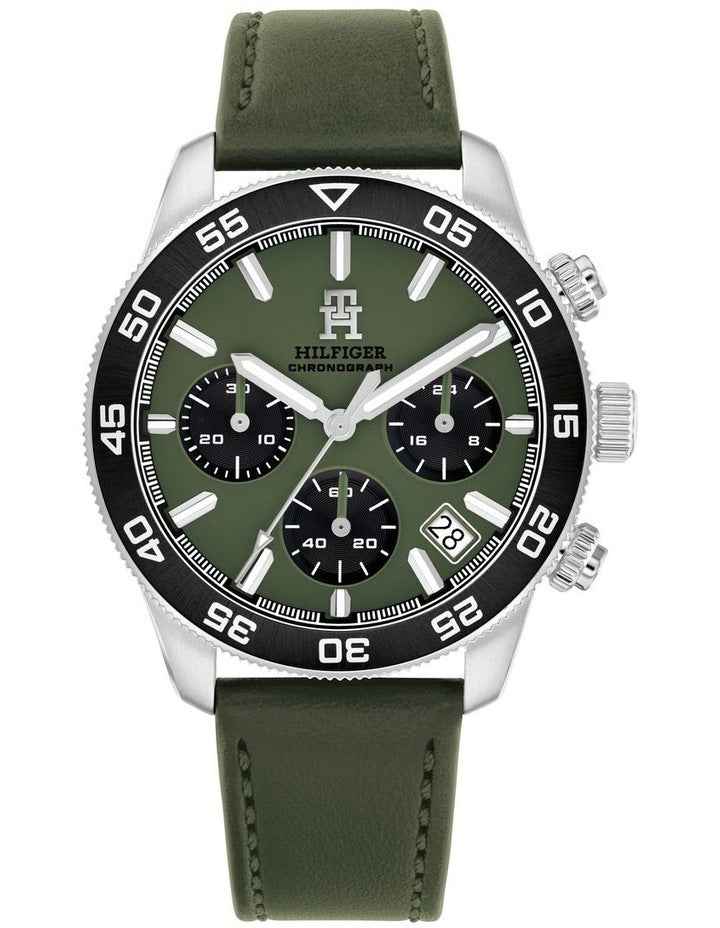 Leather 85 Watch in Green