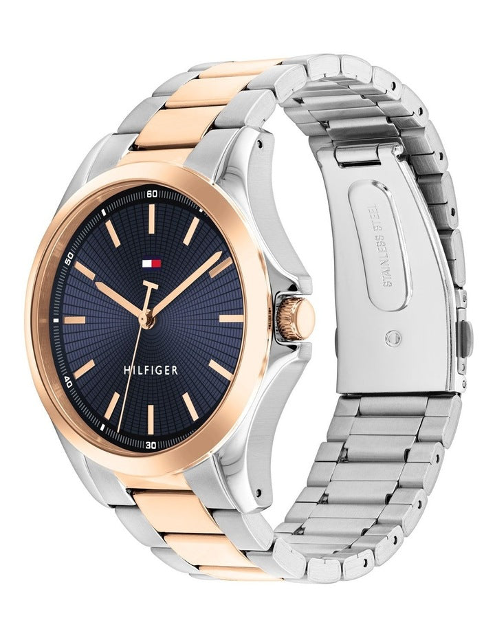 Bruce Stainless Steel Watch in Navy