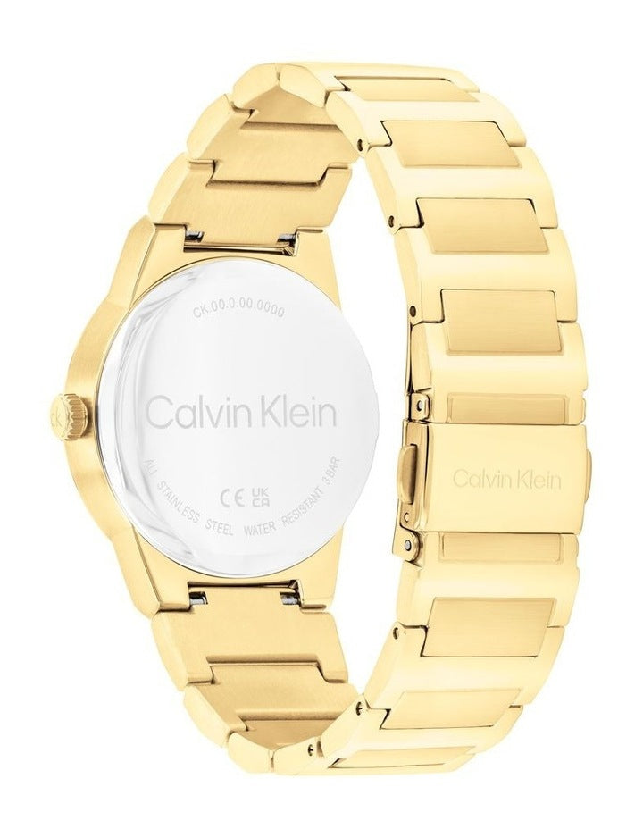 Linear Elegance Ionic Plated Thin Steel Watch in Grey
