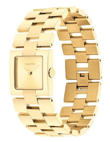 Meridian Ionic Plated Thin Steel Watch in Gold
