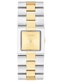Meridian Stainless Steel And Ionic Plated Thin Steel Watch in Gold