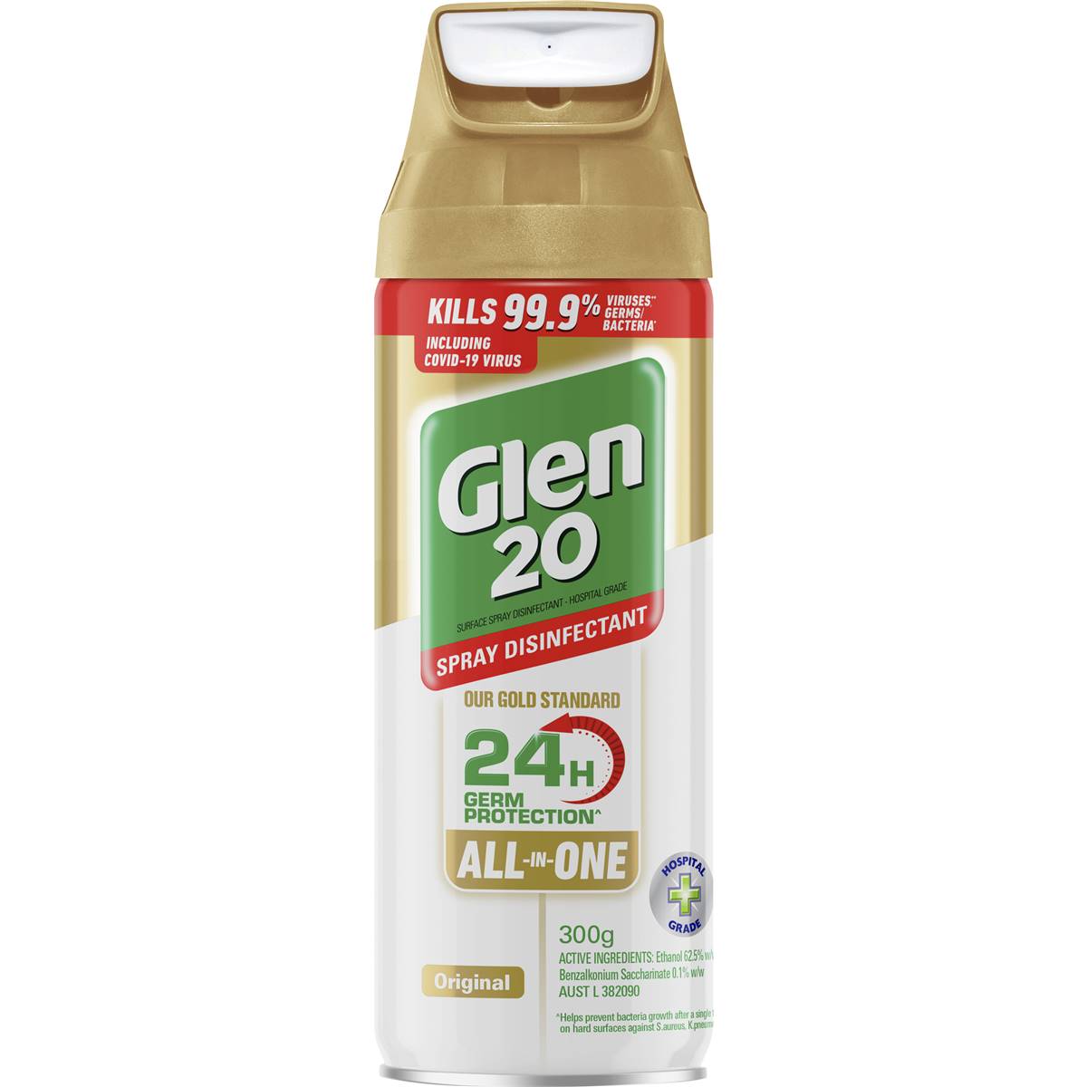 Glen 20 24h Protection Original Disinfectant Spray 300g
