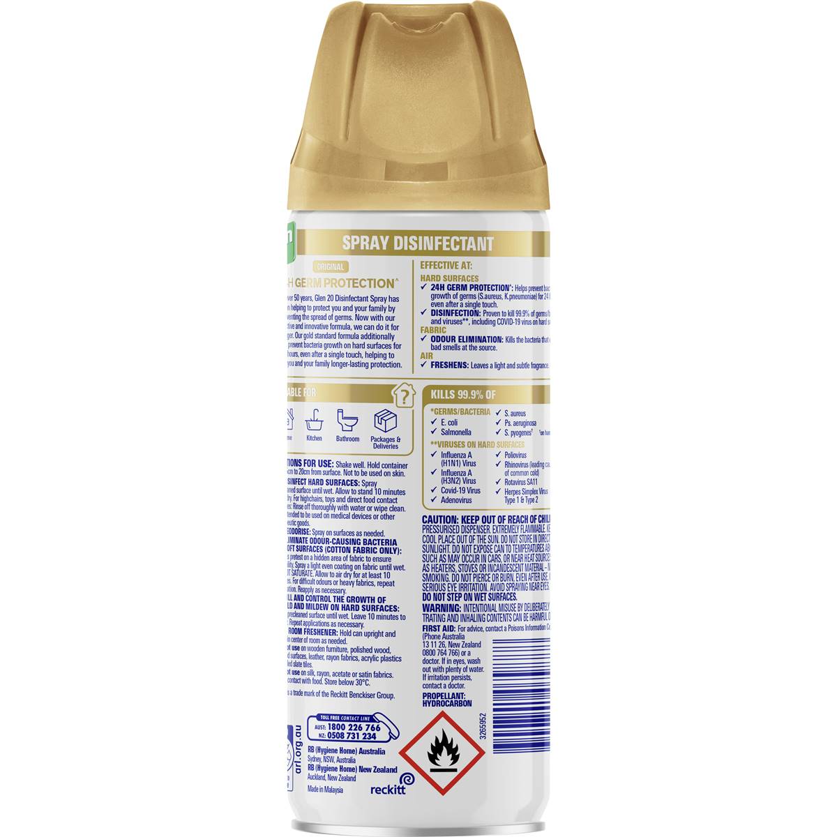 Glen 20 24h Protection Original Disinfectant Spray 300g